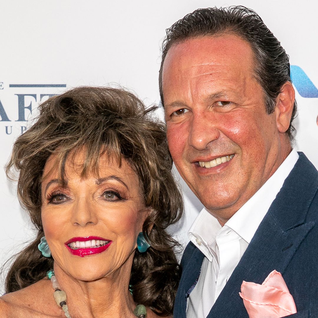 Joan Collins is a beach babe on 'wonderful' vacation with husband Percy