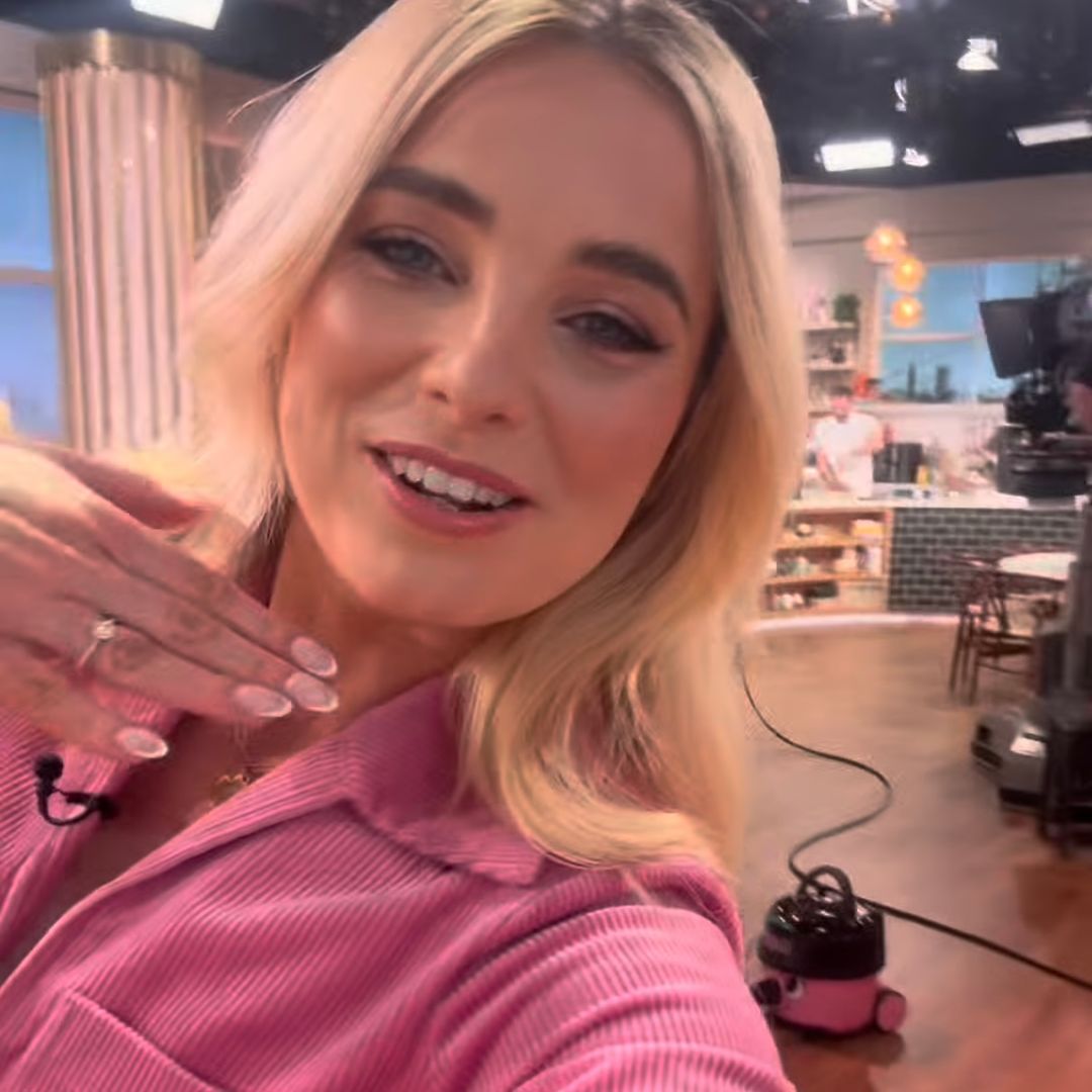 Sian Welby's Barbie pink belted jumpsuit on This Morning is too perfect for words