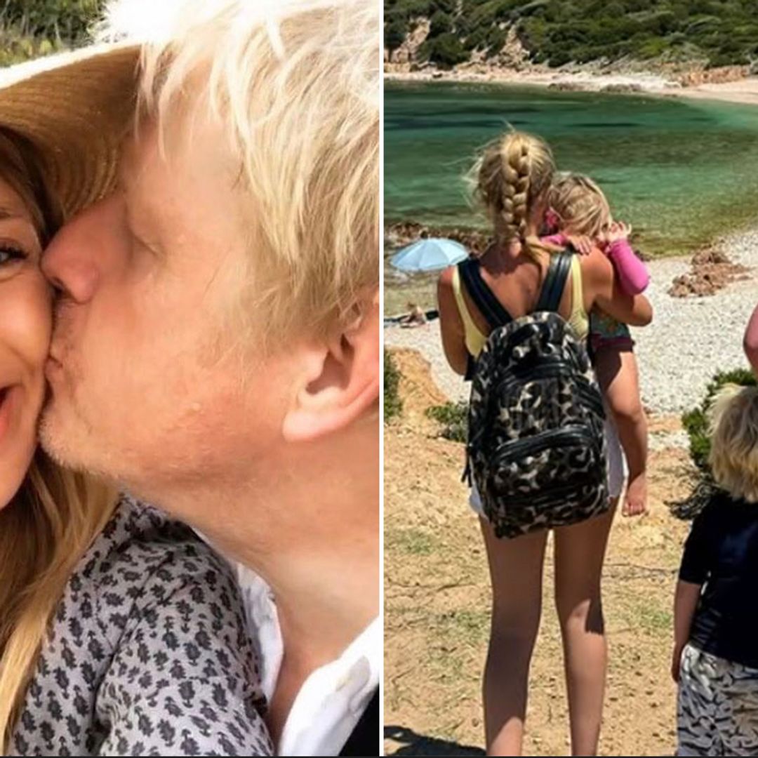 Carrie Johnson's vibrant strawberry blonde son is dad Boris' mini-me in rare family photo